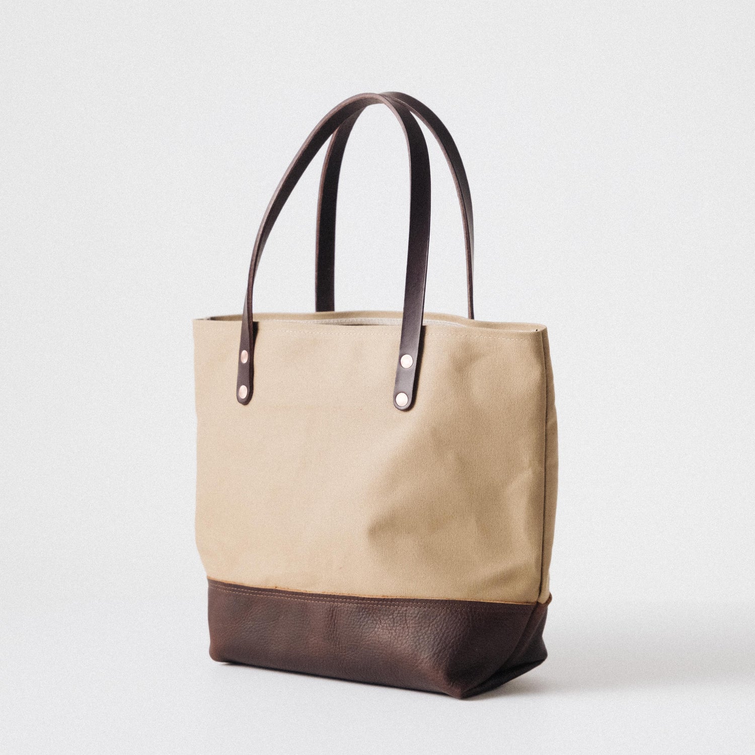 Field Tan Canvas Panel Tote