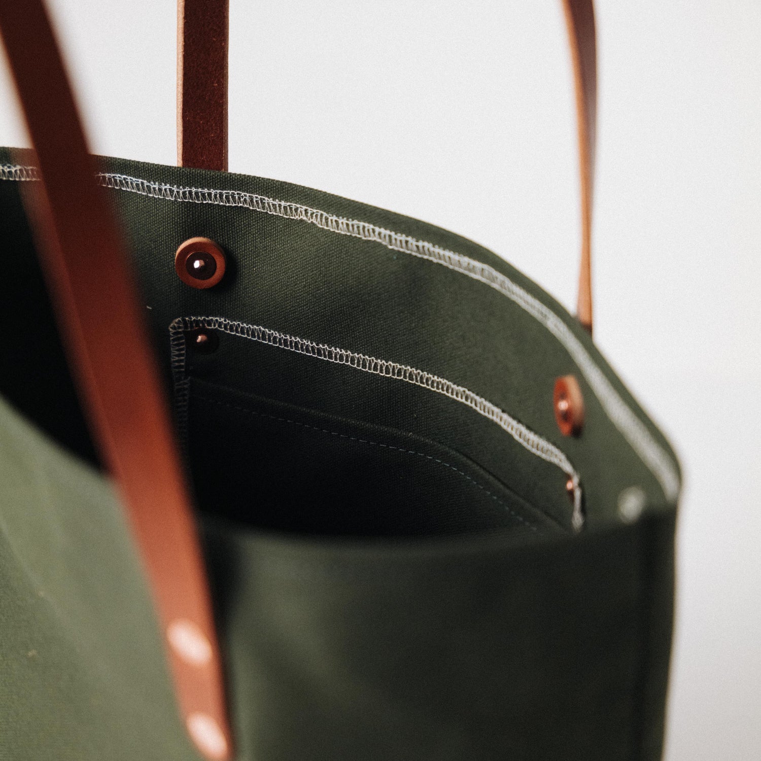 Green Canvas Tote