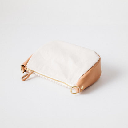 Natural Canvas Medium Crossbody Bag