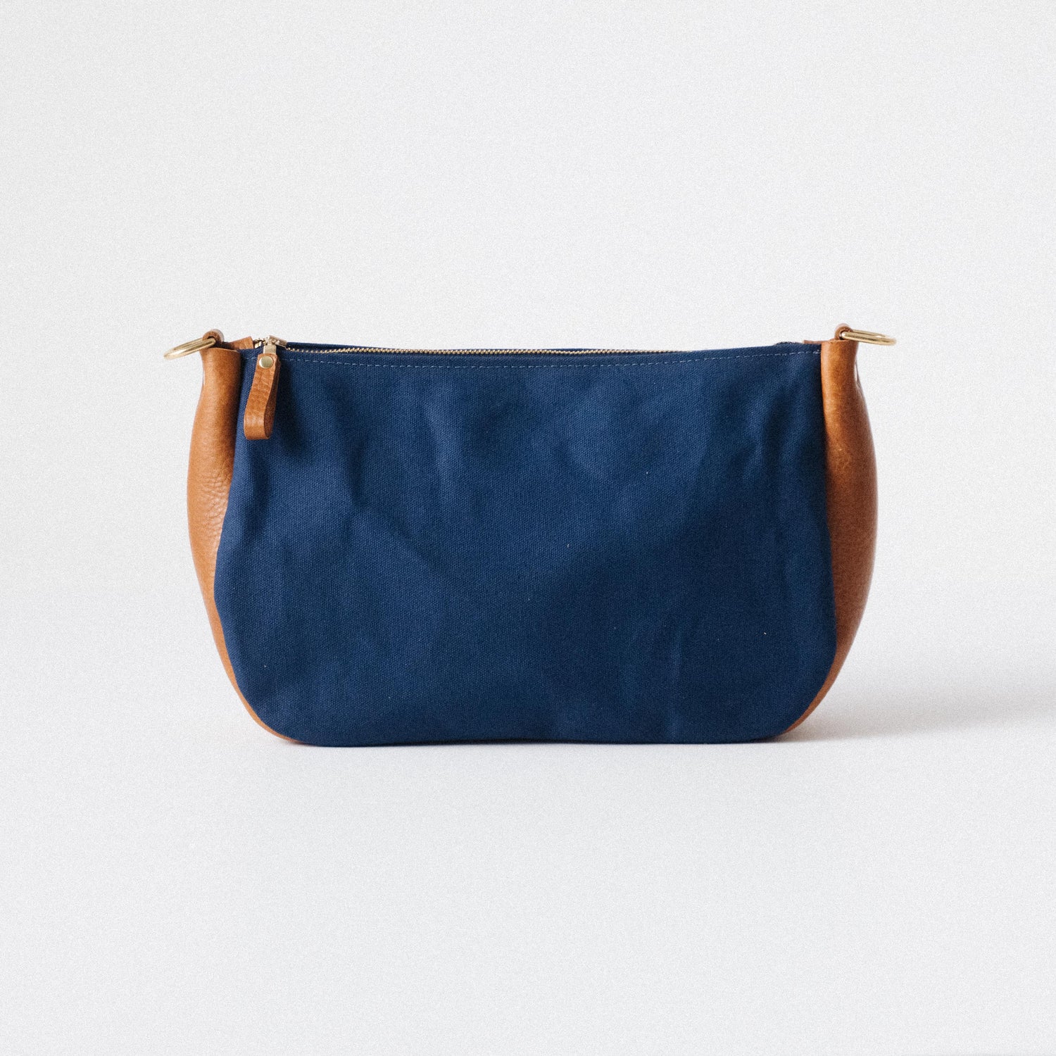 Navy Canvas Crossbody Bag