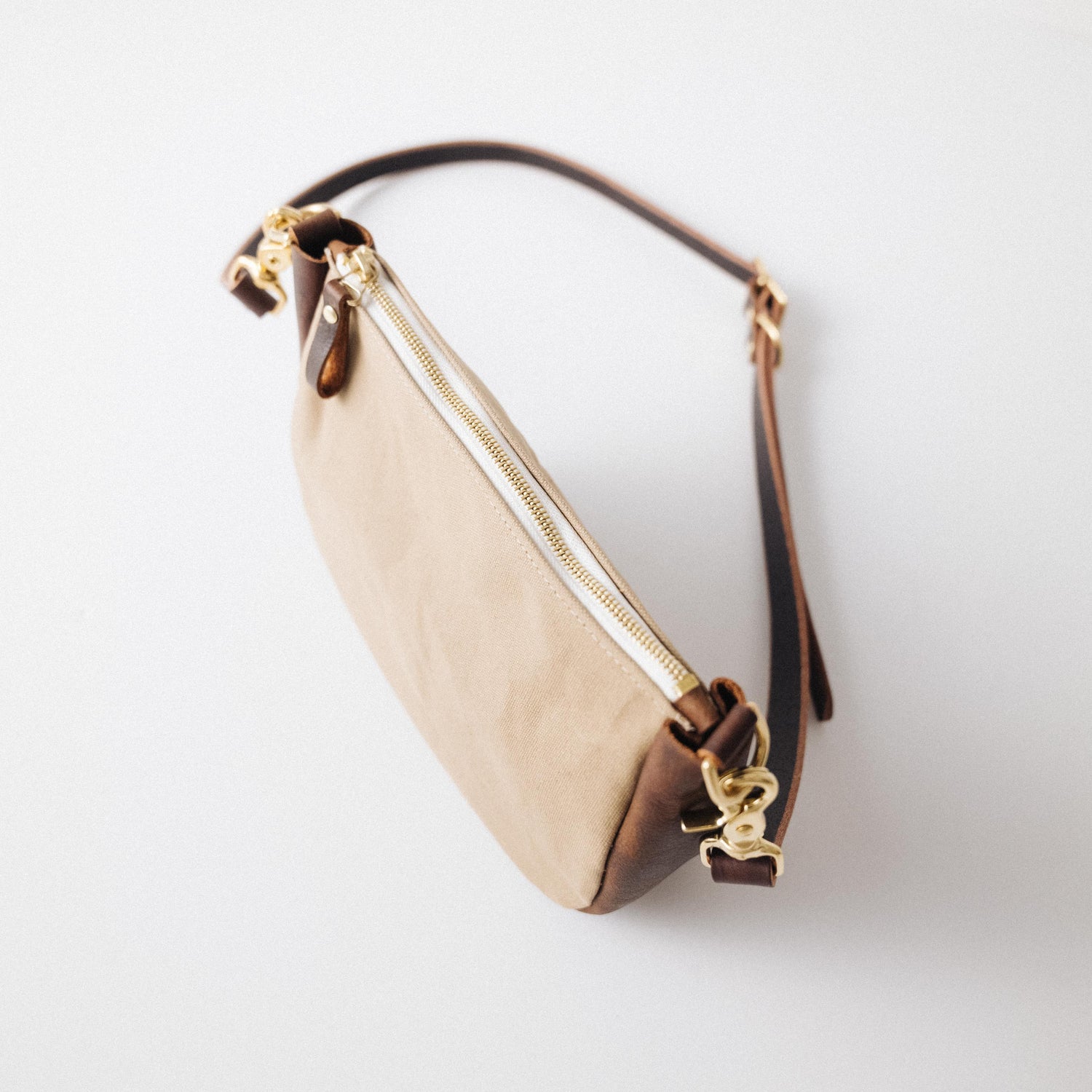 Field Tan Canvas Medium Crossbody Bag