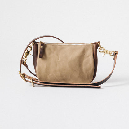 Field Tan Canvas Mini Crossbody Bag