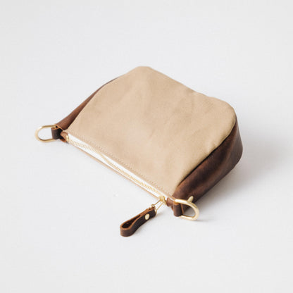 Field Tan Canvas Mini Crossbody Bag