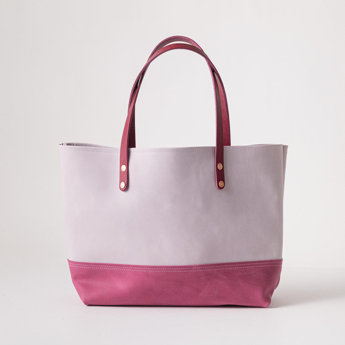 Scratch-and-Dent Pearl &amp; Pink East West Panel Tote