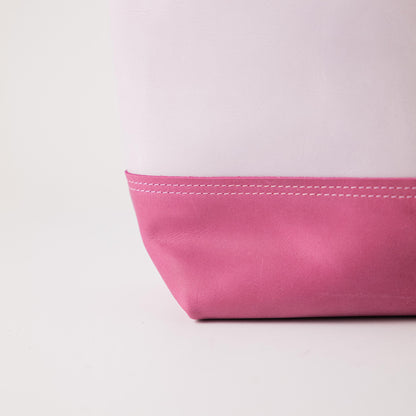 Scratch-and-Dent Pearl &amp; Pink East West Panel Tote