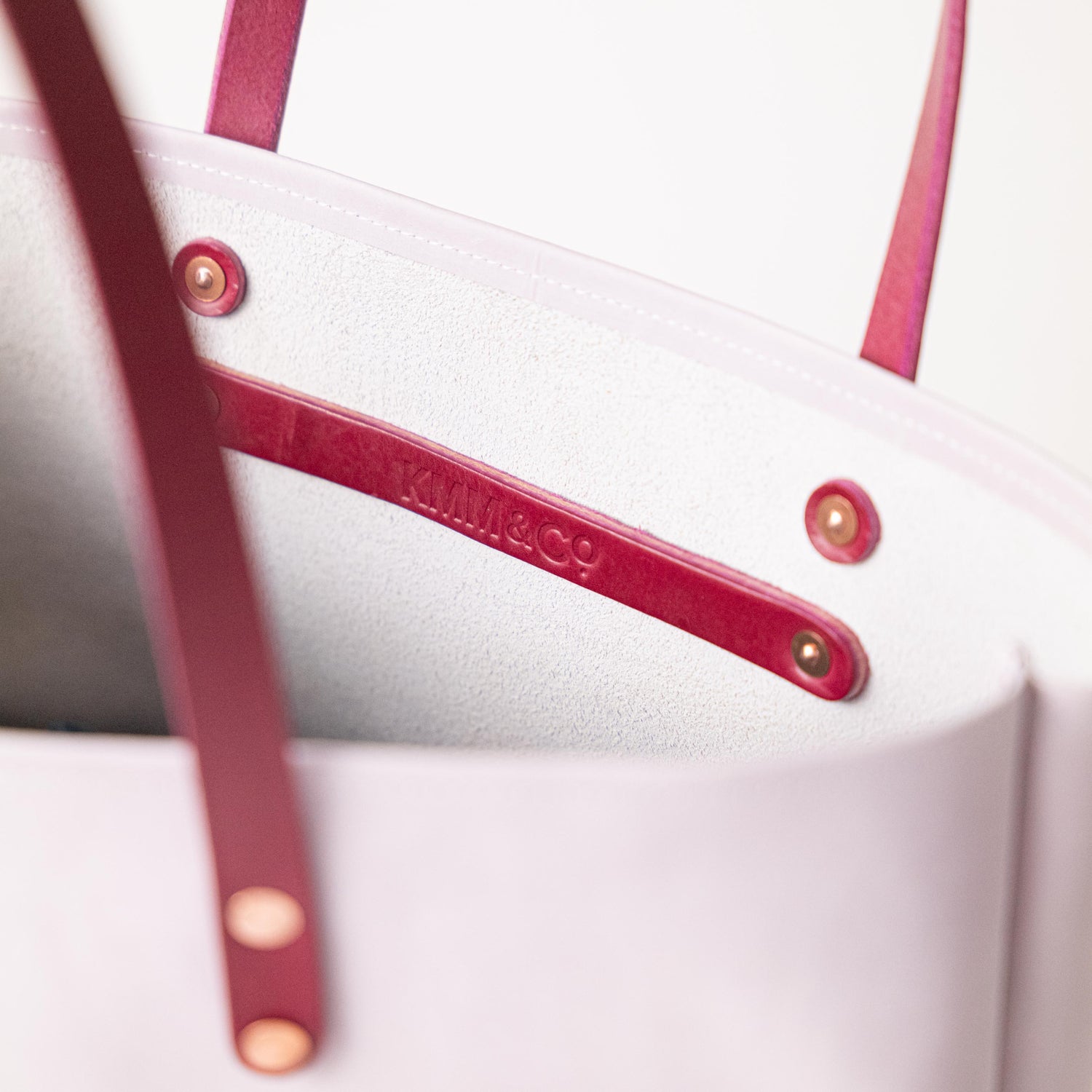 Scratch-and-Dent Pearl &amp; Pink East West Panel Tote