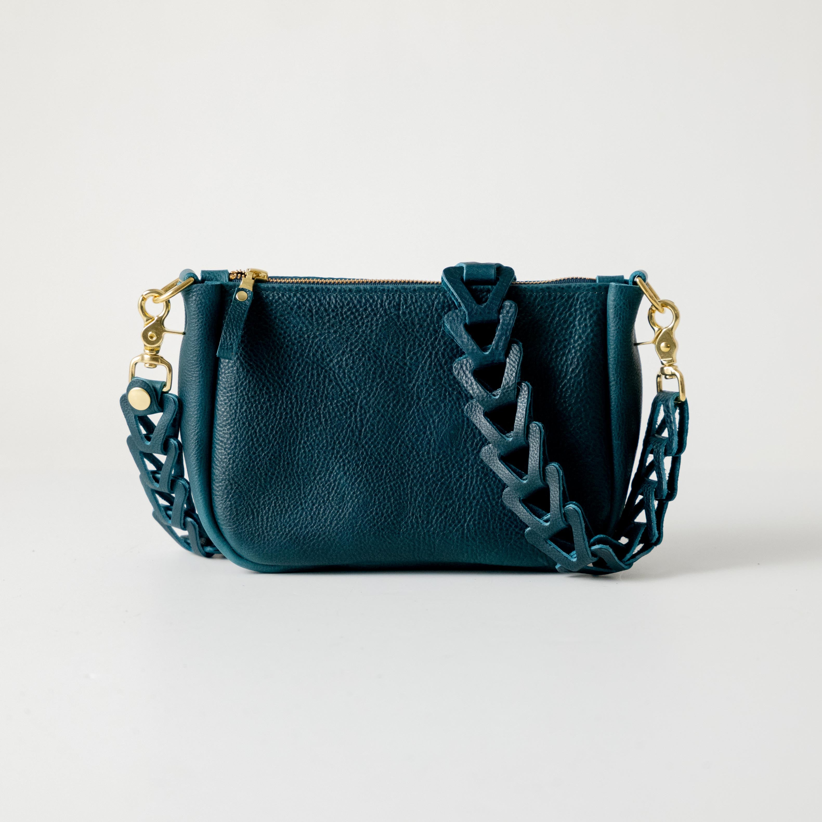 Coah store Teal Leather Handbag/Crossbody