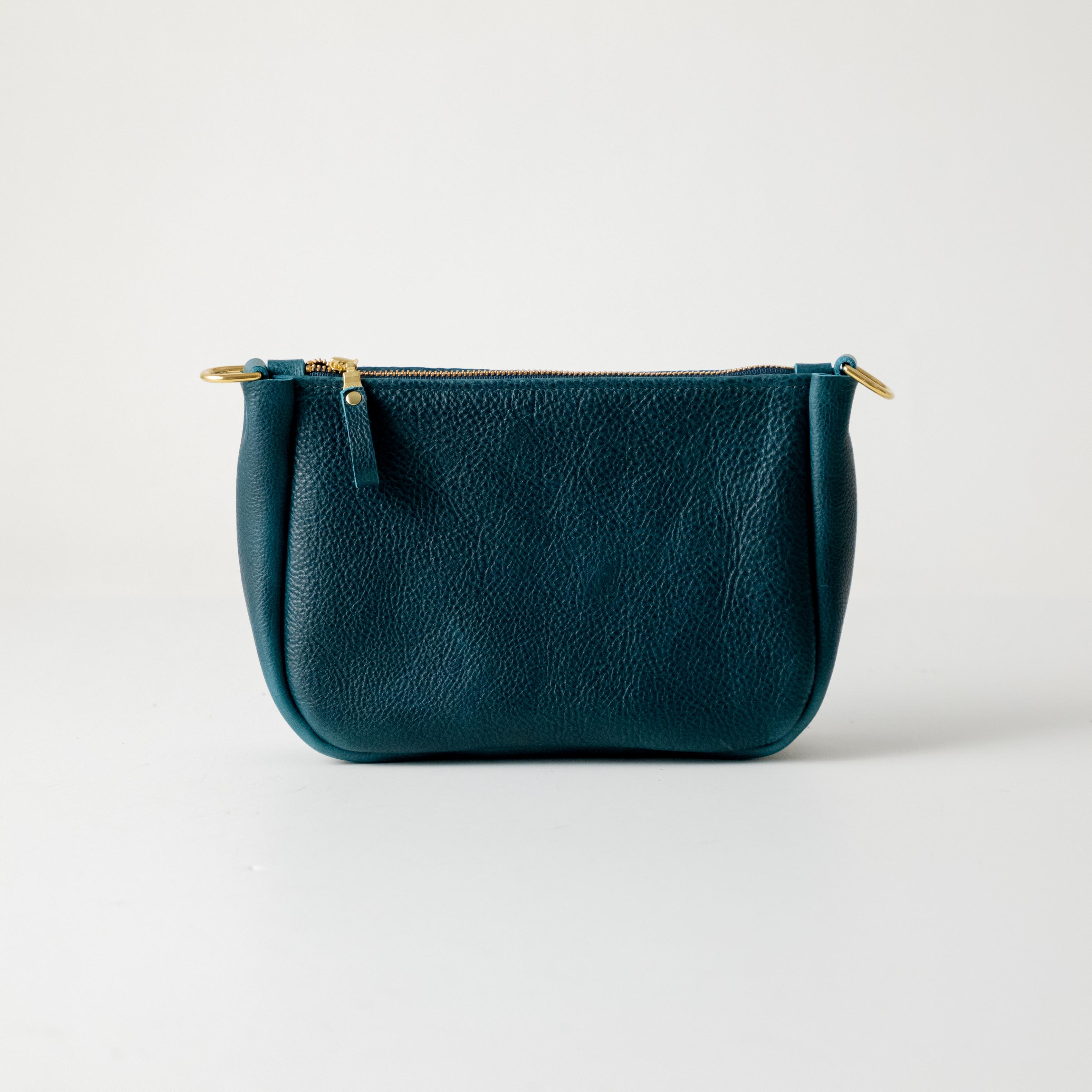 Scratch-and-Dent Dark Teal Bulldog Medium Crossbody Bag