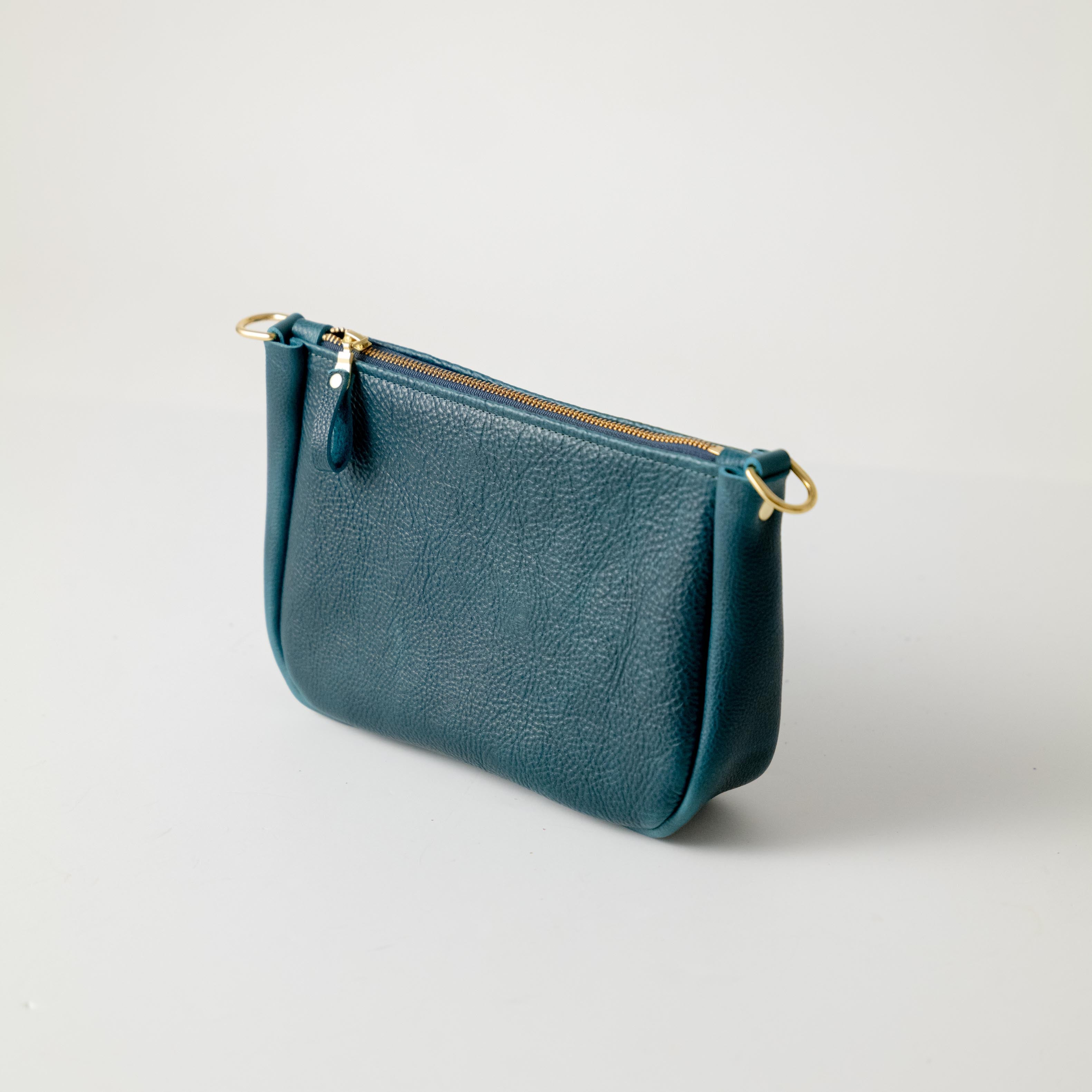 Scratch-and-Dent Dark Teal Bulldog Mini Crossbody Bag