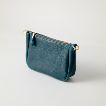 Scratch-and-Dent Dark Teal Bulldog Mini Crossbody Bag