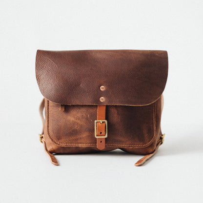 Tan Kodiak Leather Backpack