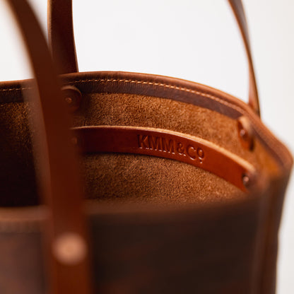 Scratch-and-Dent Cobalt Bulldog Bucket Tote
