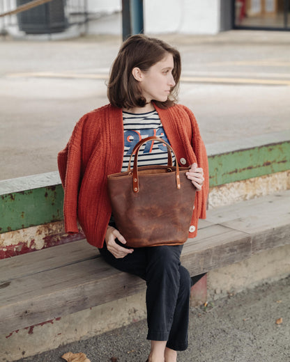 Scratch-and-Dent Cobalt Bulldog Bucket Tote