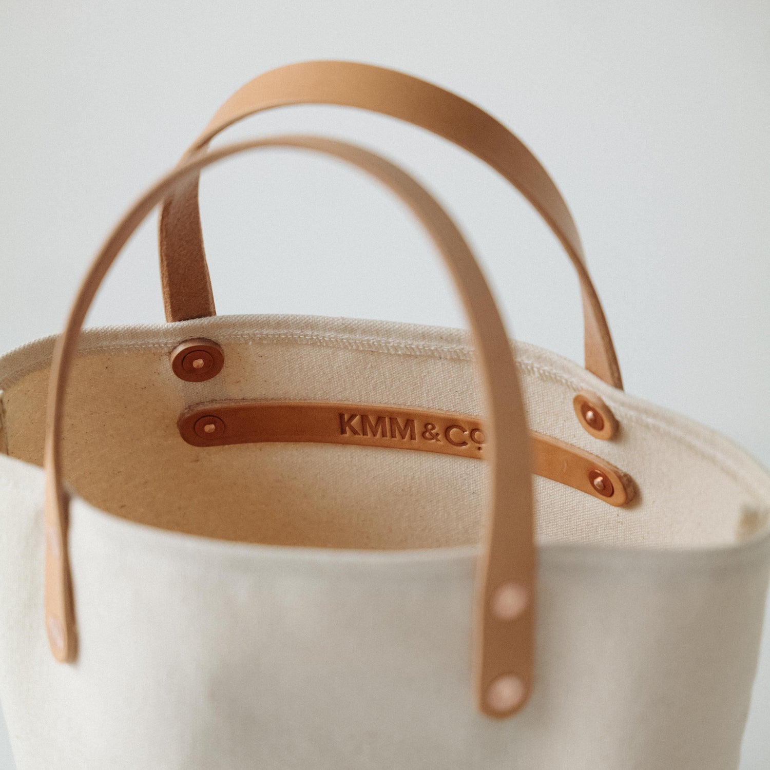 Navy Canvas Bucket Tote