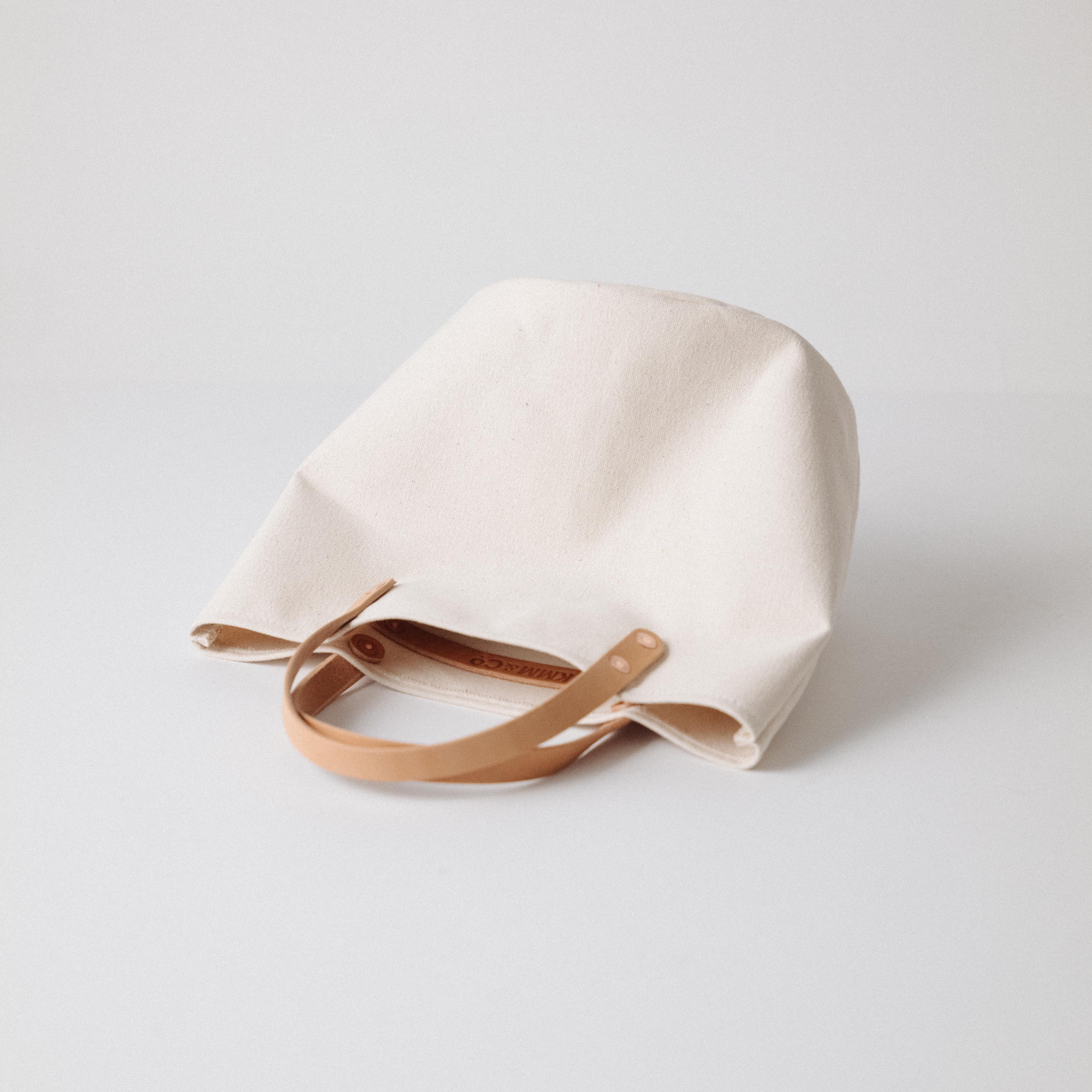 Natural Canvas Bucket Tote