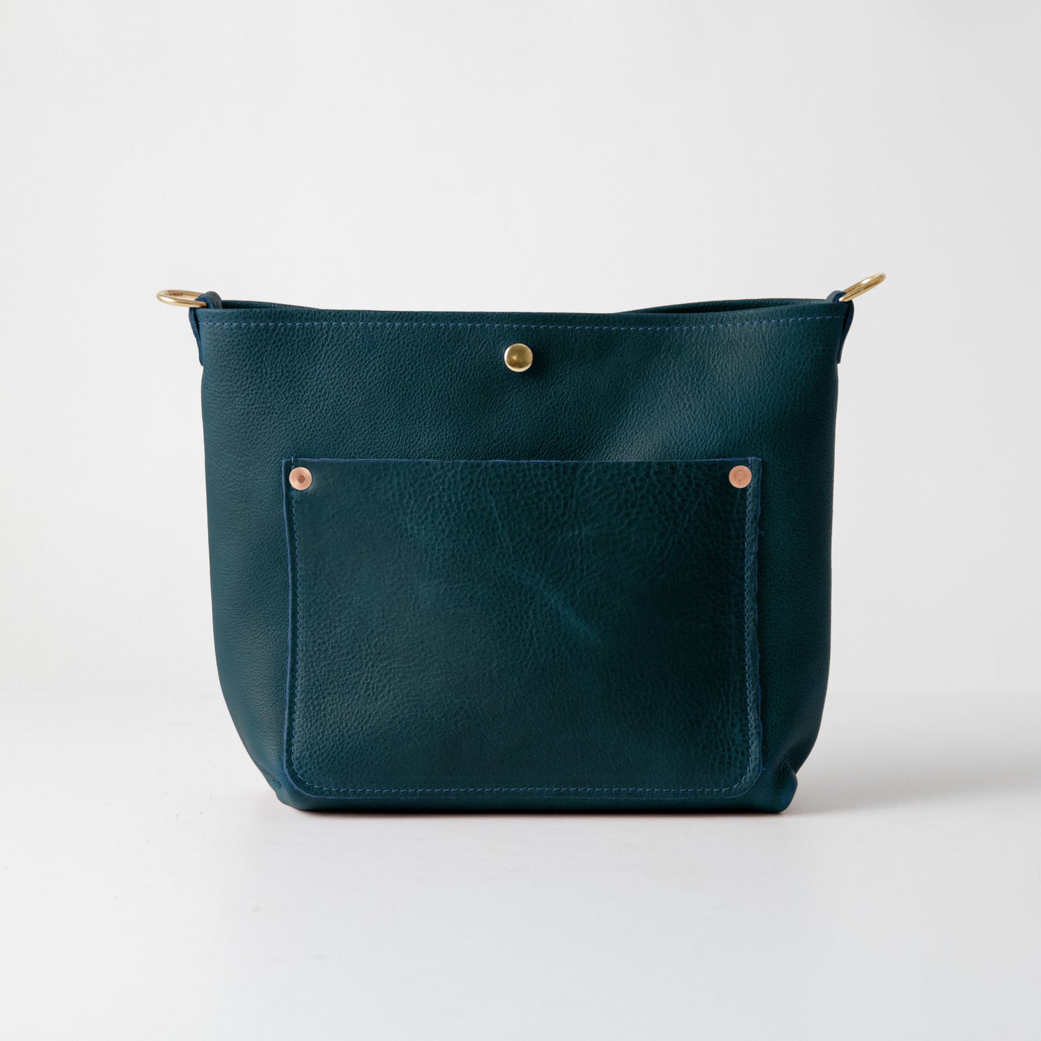 Dark Teal Bulldog Crossbody Travel Tote