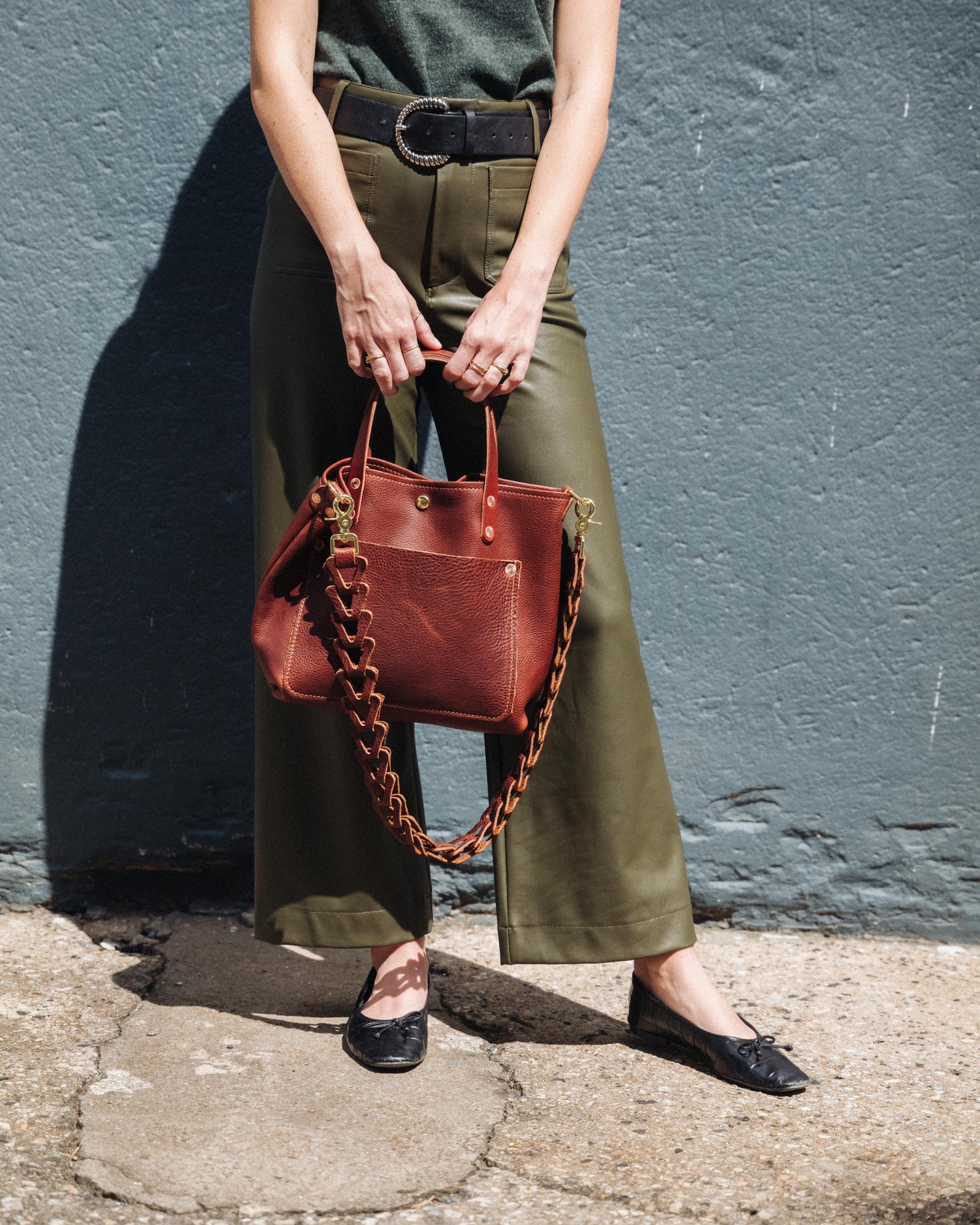 Dark Brown Bulldog Mini Travel Tote