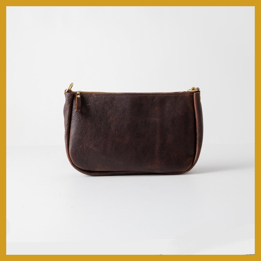 Scratch-and-Dent Dark Brown Bulldog Mini Crossbody Bag