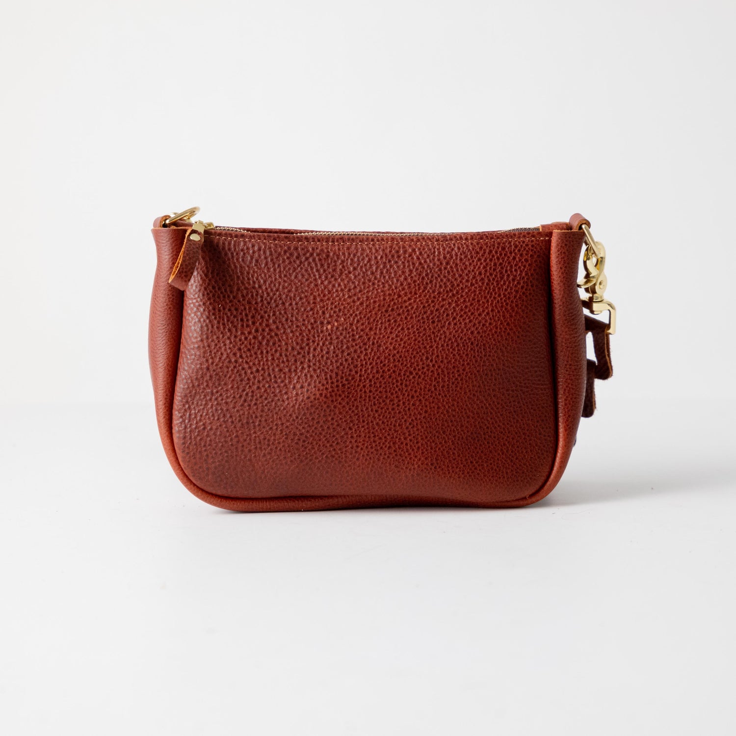 Dark Tan Bulldog Medium Crossbody Bag