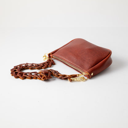 Dark Tan Bulldog Medium Crossbody Bag