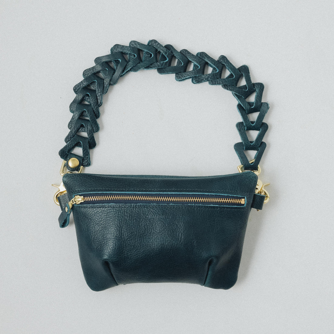 Dark Teal Bulldog Belt Bag