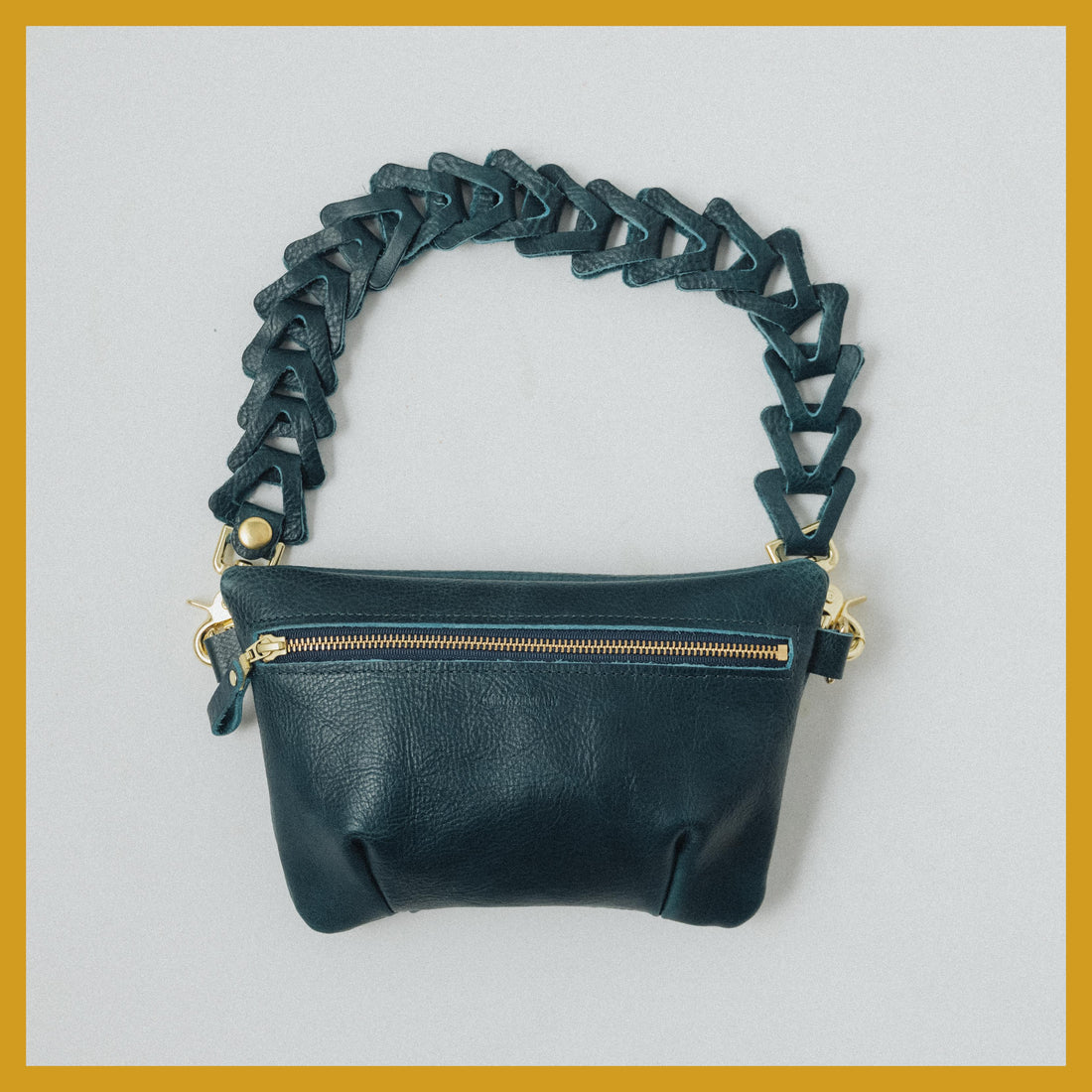 Scratch-and-Dent Dark Teal Bulldog Belt Bag