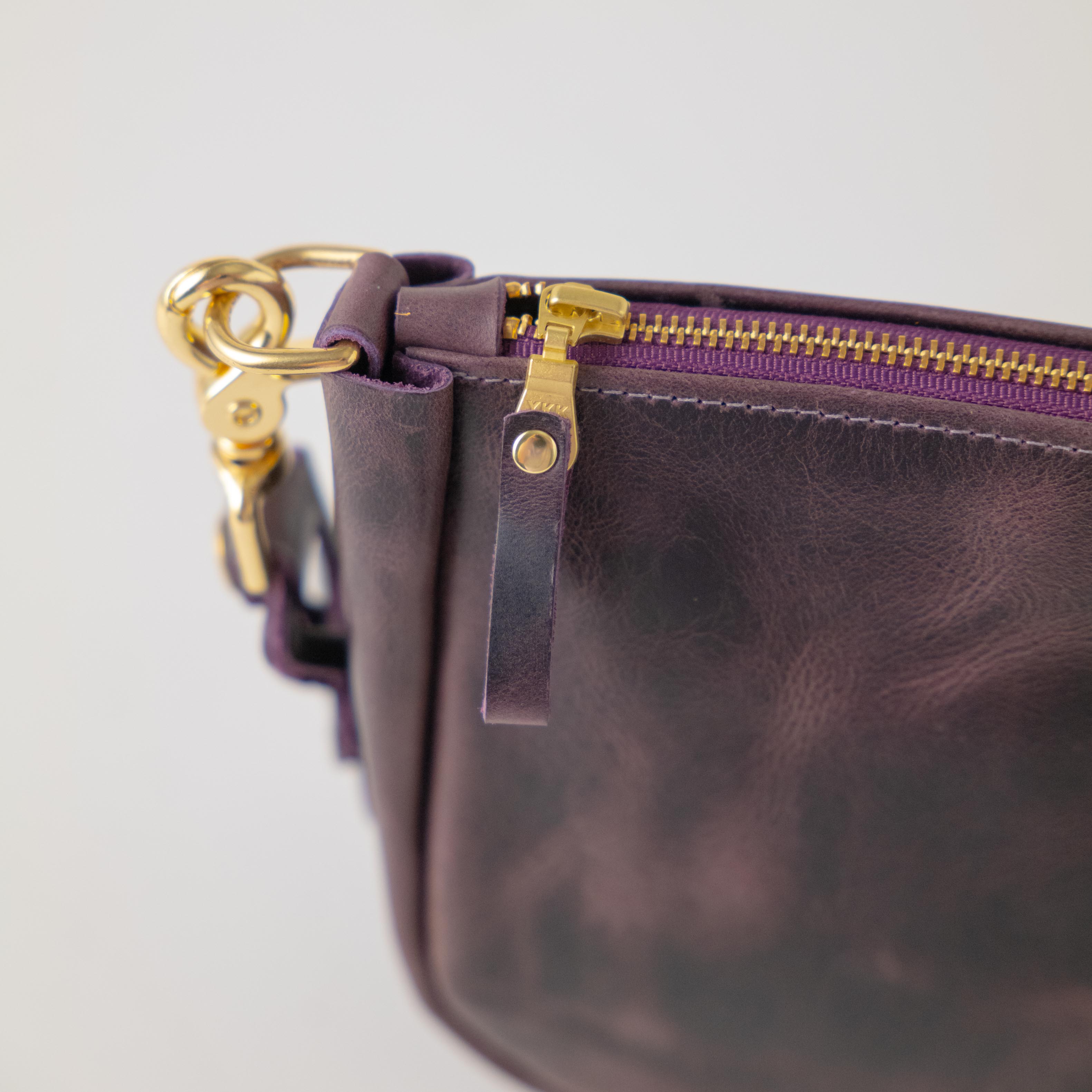 Glossy Purple Medium Crossbody Bag Bundle