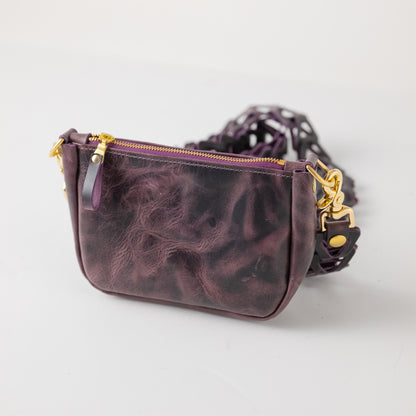 Glossy Purple Mini Crossbody Bag Bundle