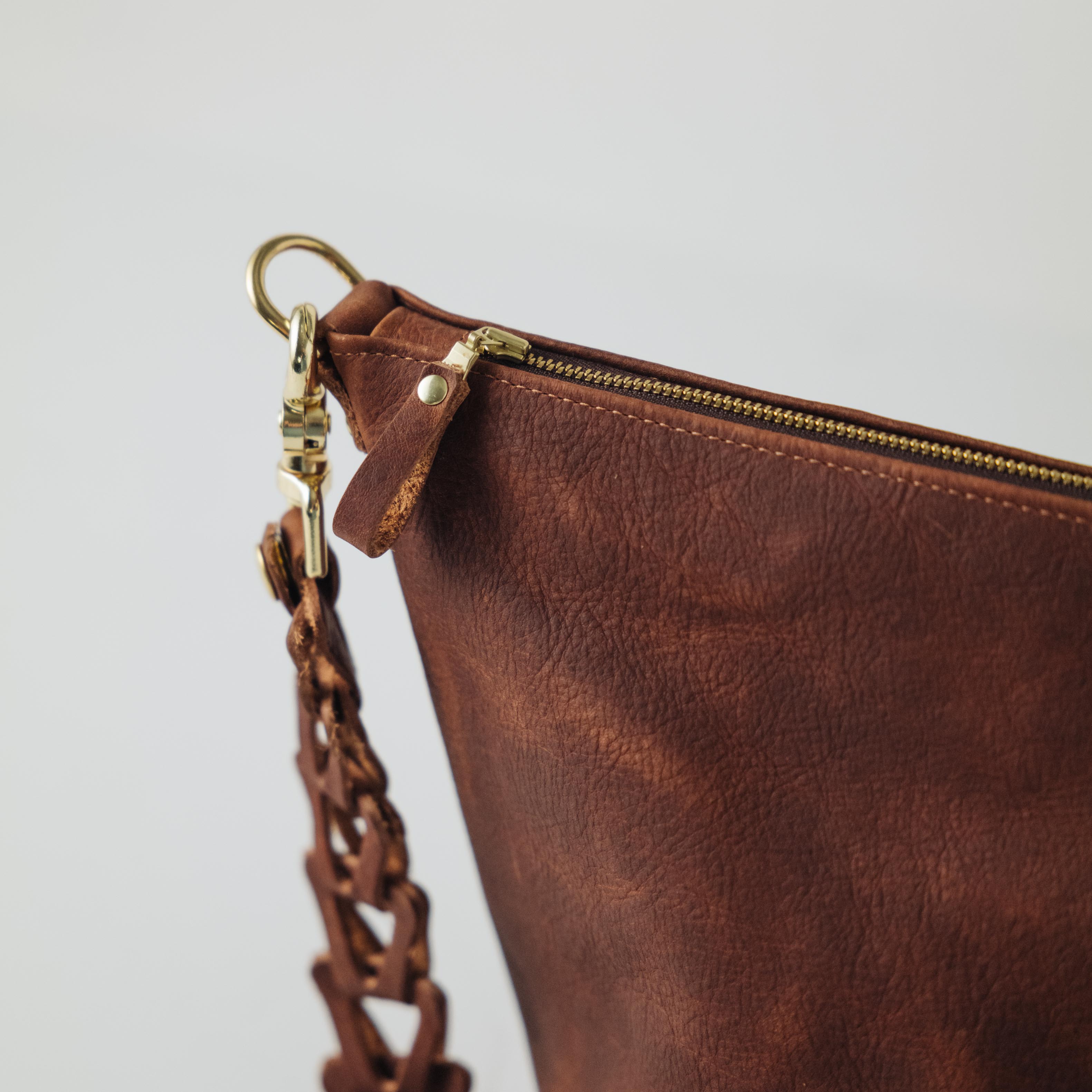 Olive Kodiak Zip-Top Bucket Bag