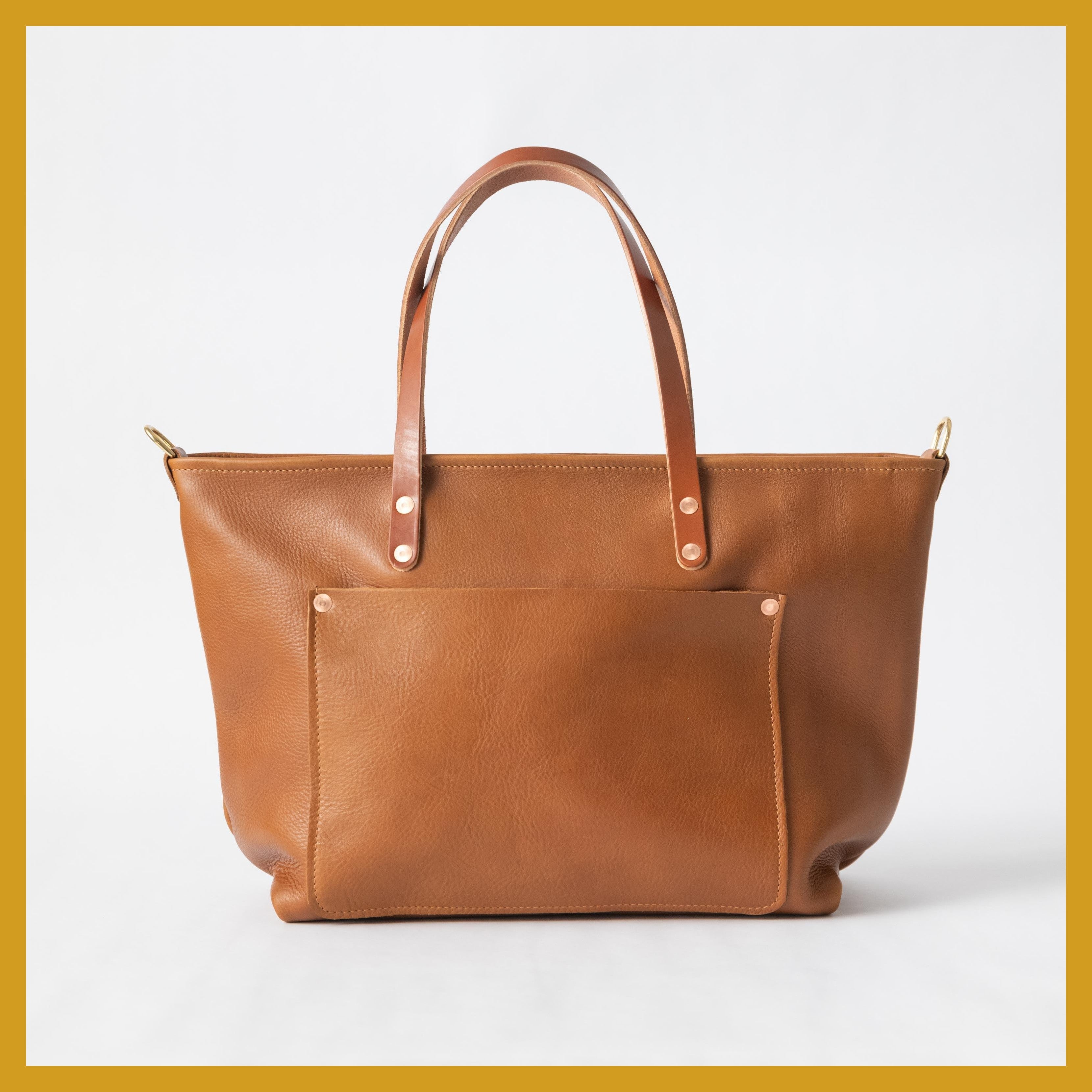 Scratch-and-Dent Cognac Cypress Market Tote