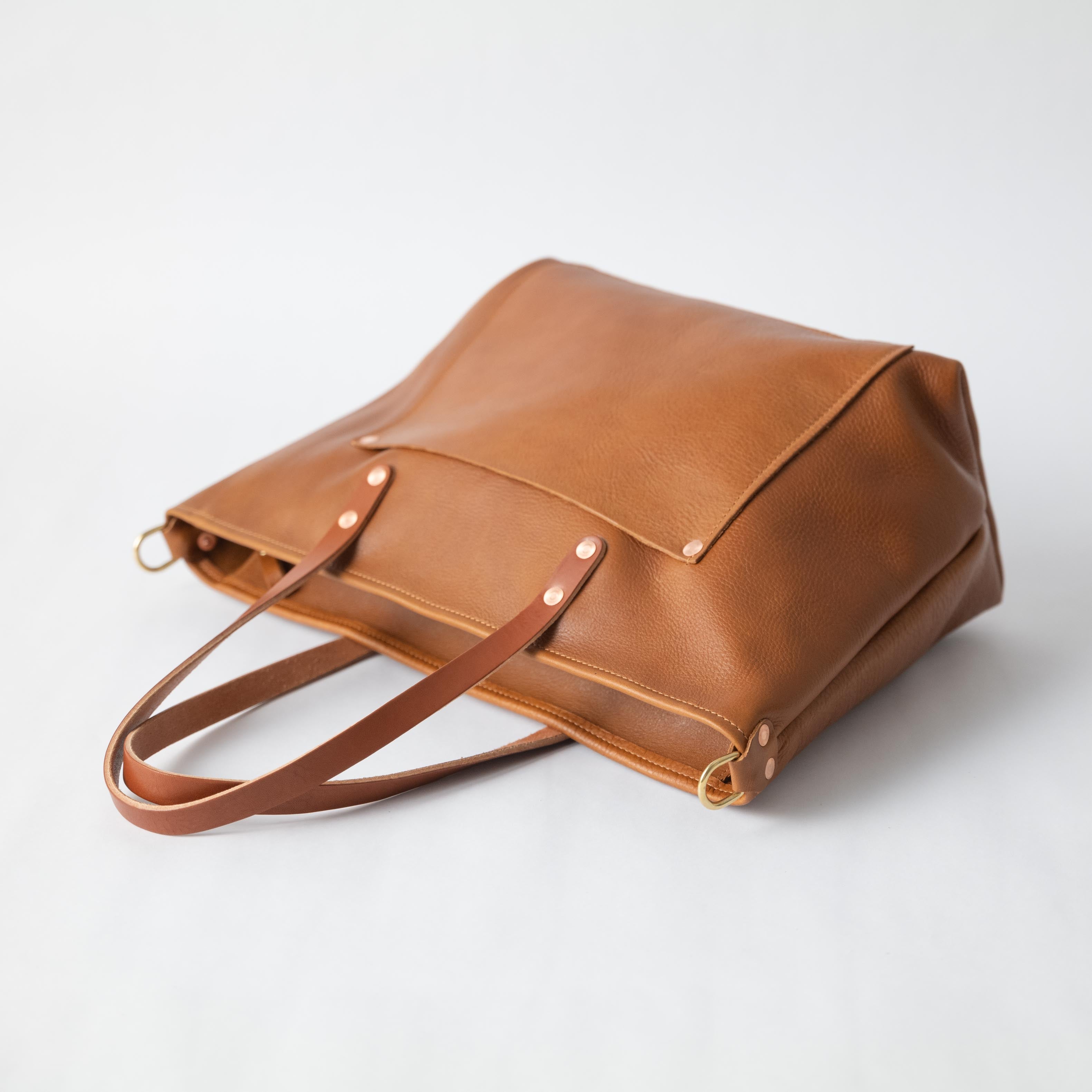 Scratch-and-Dent Cognac Cypress Market Tote