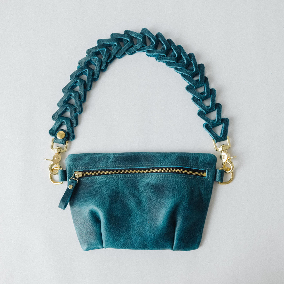 Petrol Blue Bison Belt Bag