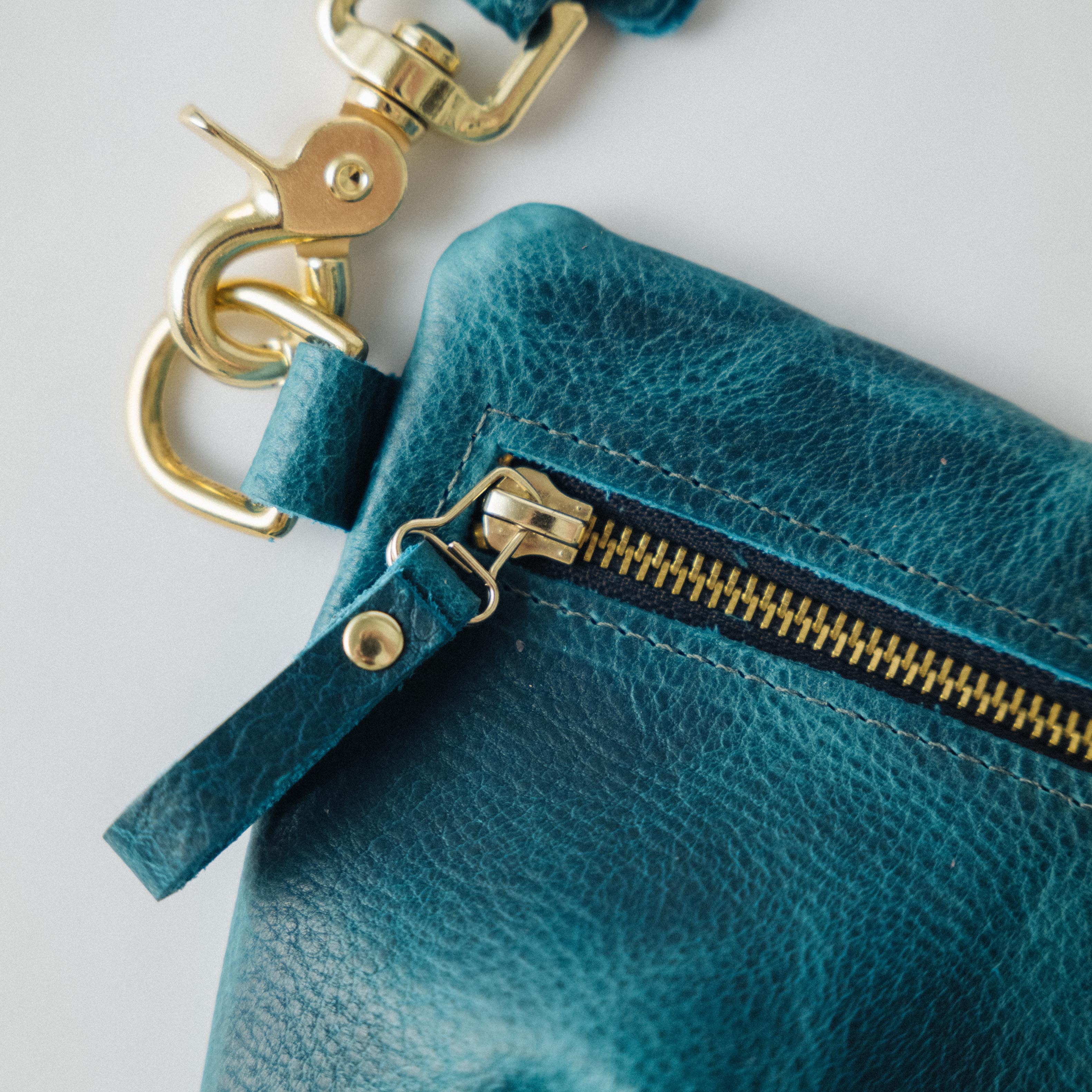 Petrol Blue Bison Belt Bag