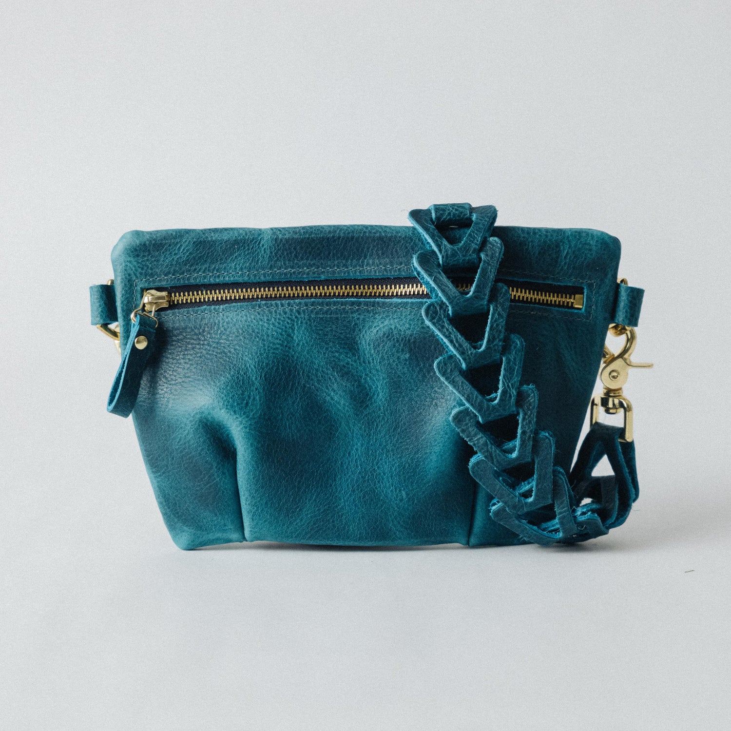 Petrol Blue Bison Belt Bag