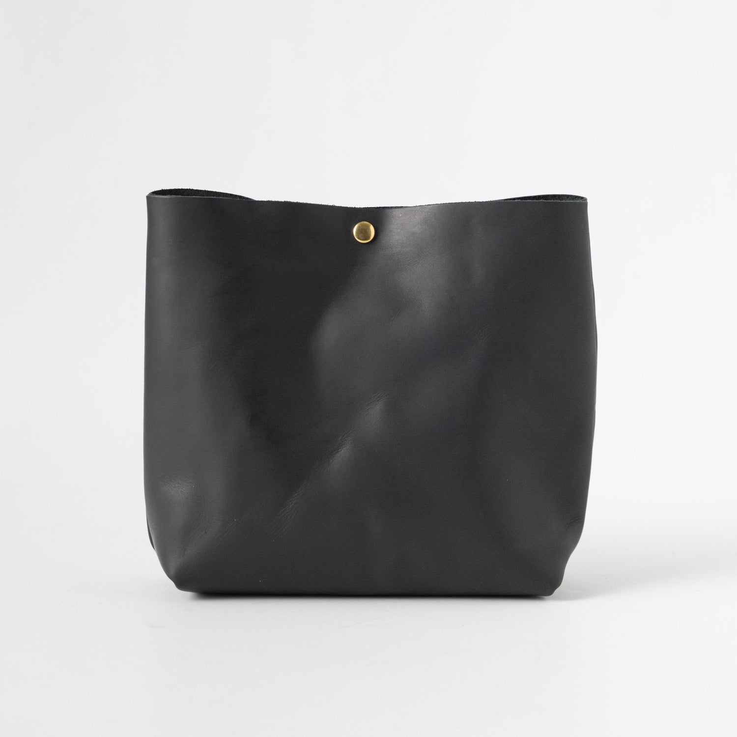 Black Vegetable Tanned Crossbody Tote