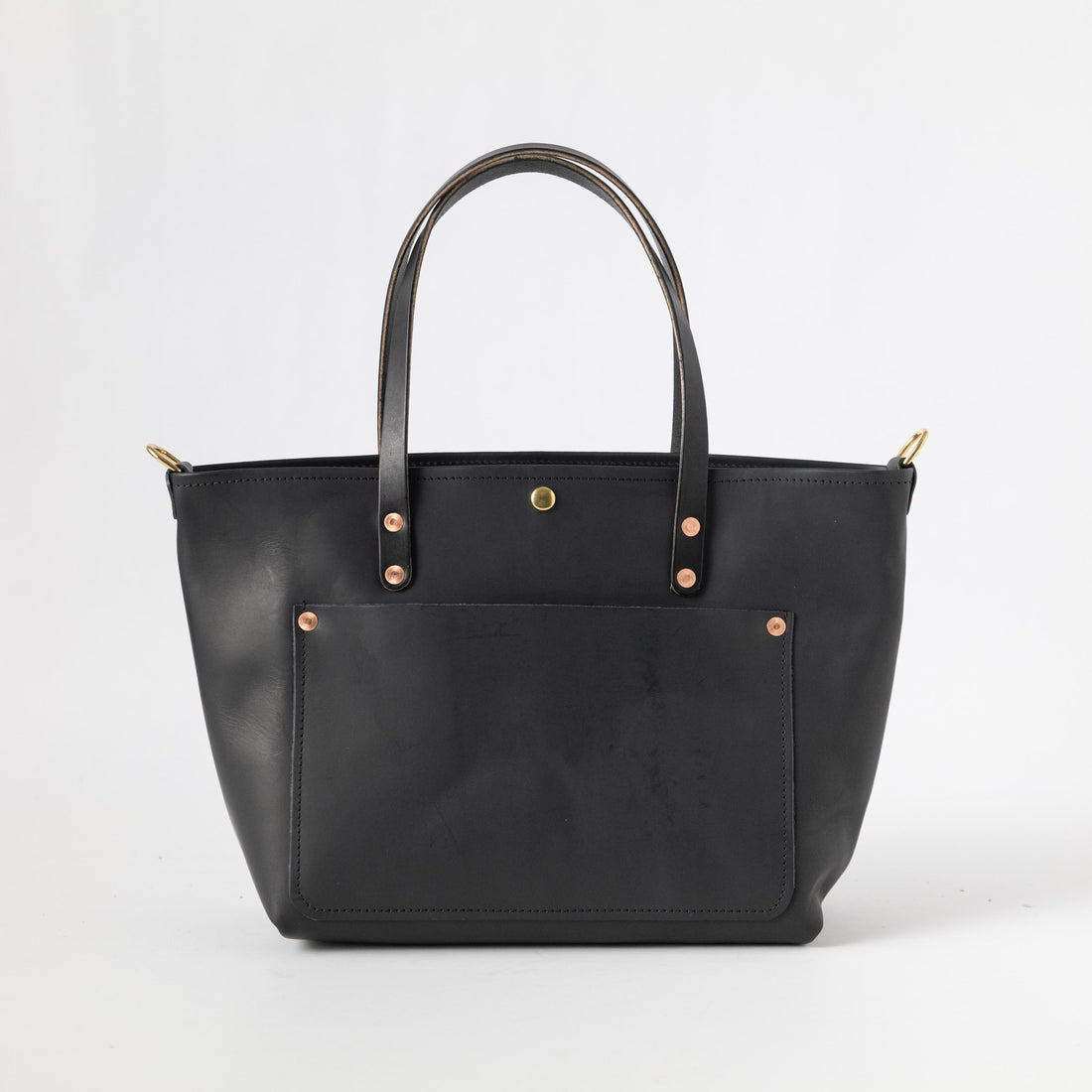 Black Vegetable Tanned East West Travel Tote