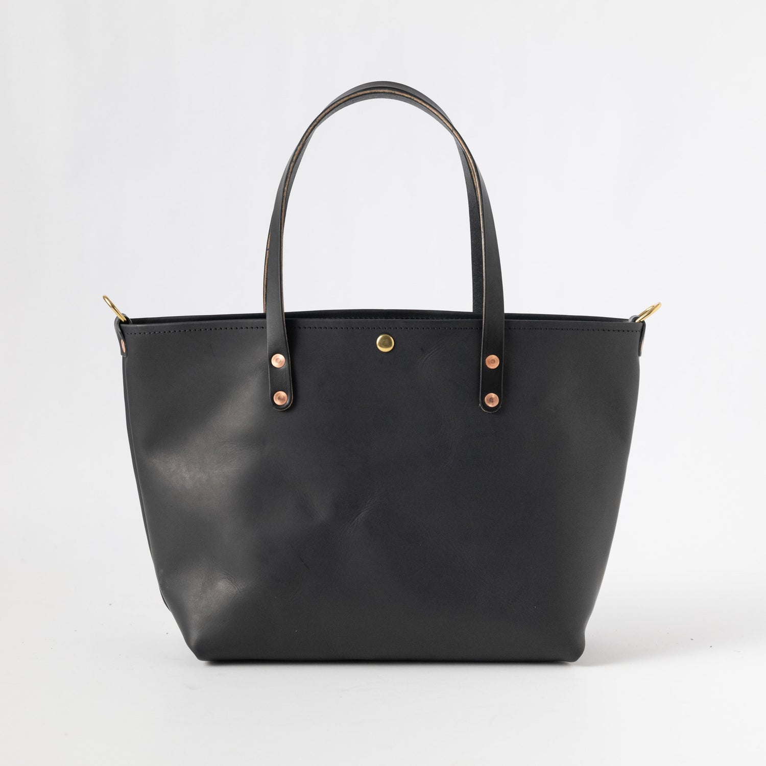 Black Vegetable Tanned East West Travel Tote