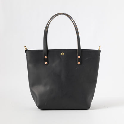 Black Vegetable Tanned Travel Tote