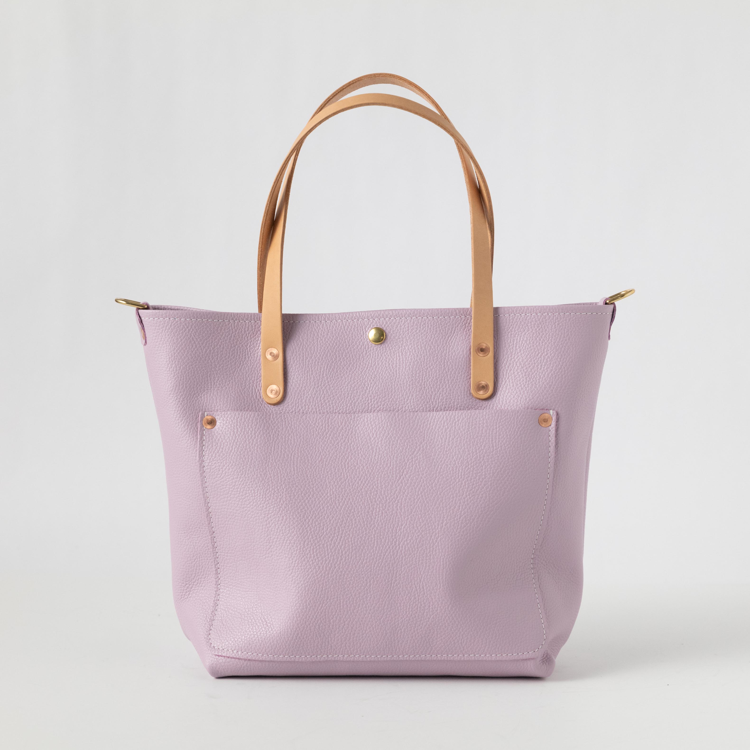 Lilac Italian Pebbled Travel Tote