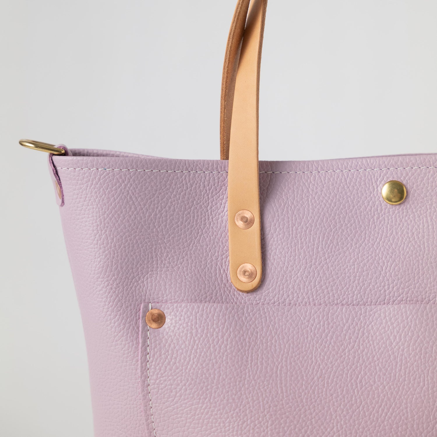 Pink Italian Pebbled Travel Tote