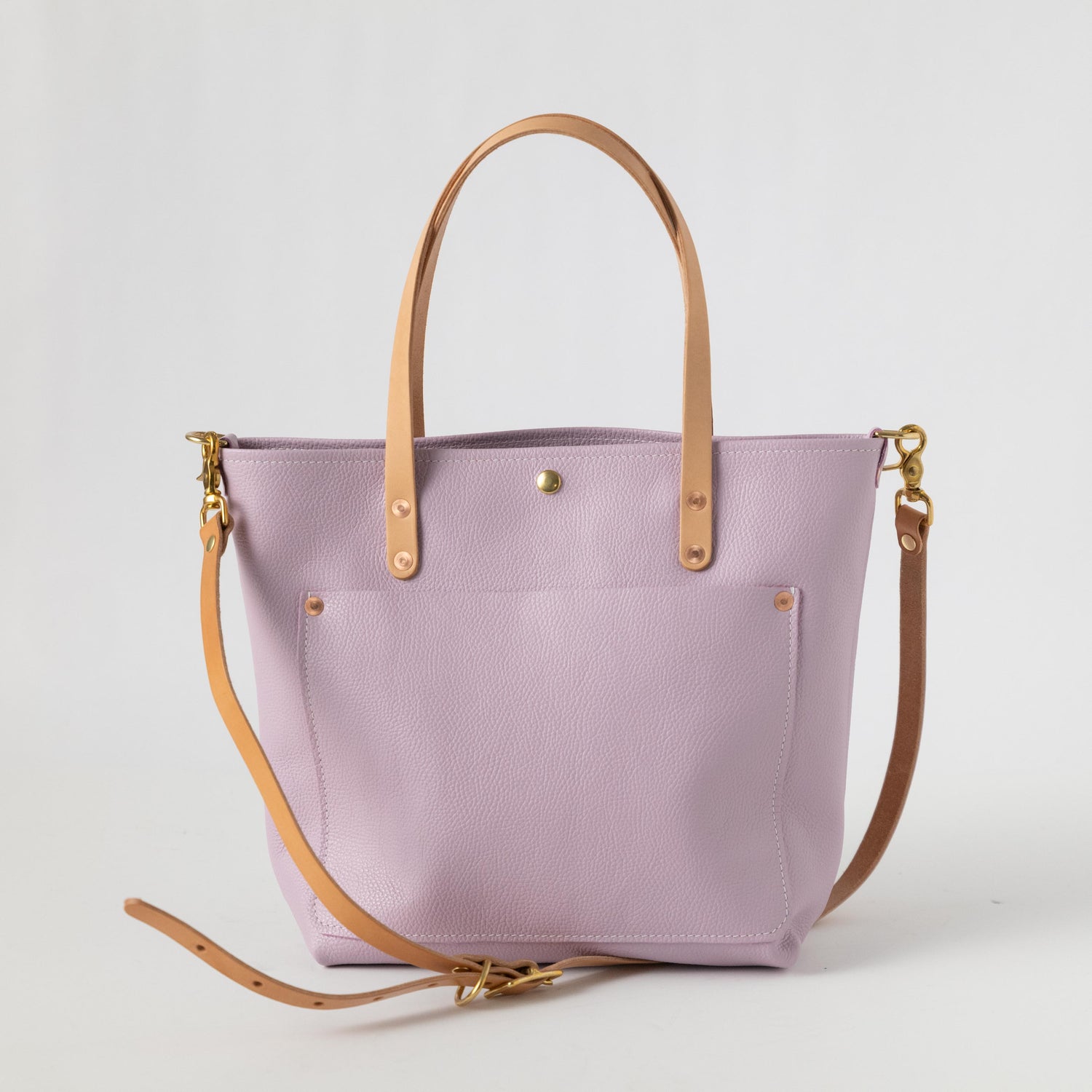 Pink Italian Pebbled Travel Tote