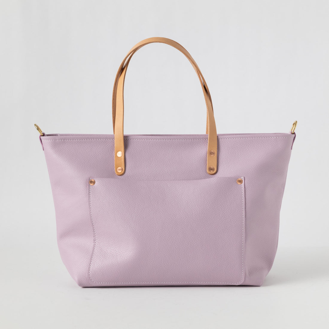 Lilac Italian Pebbled Market Tote