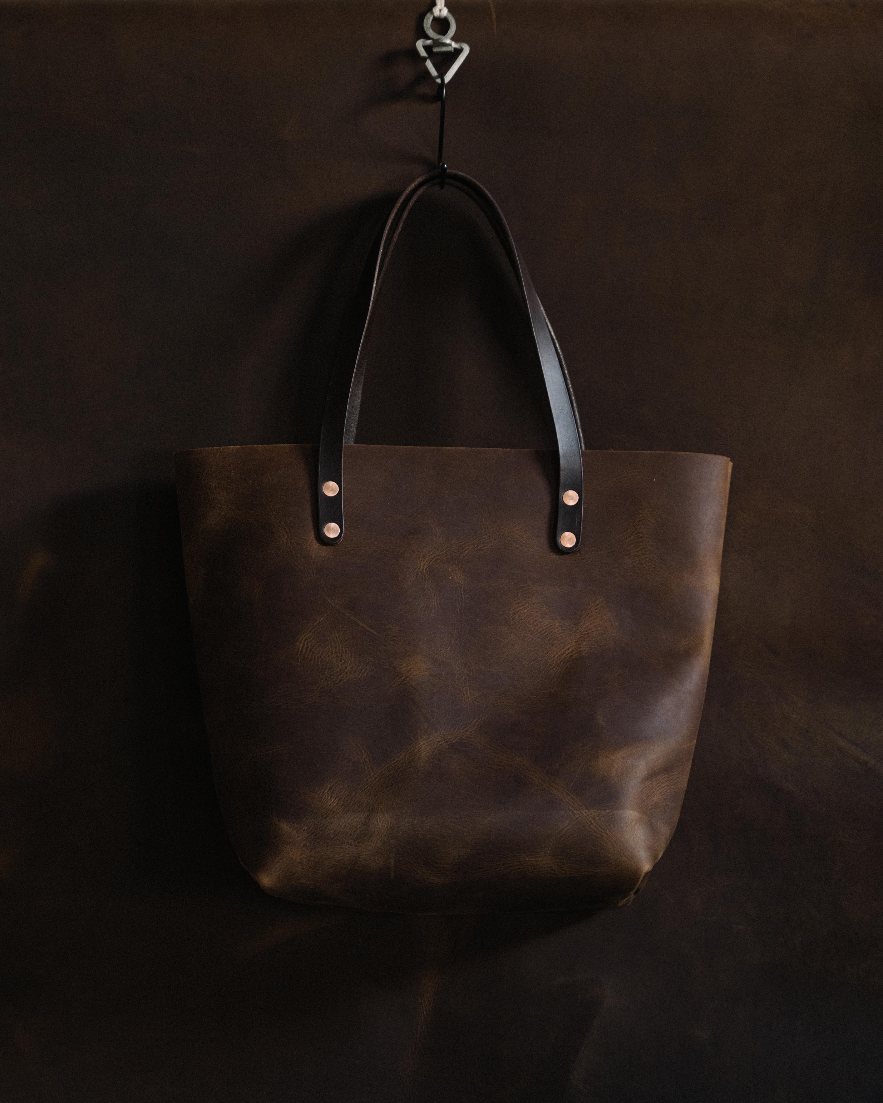 Rustic Brown East West Travel Tote