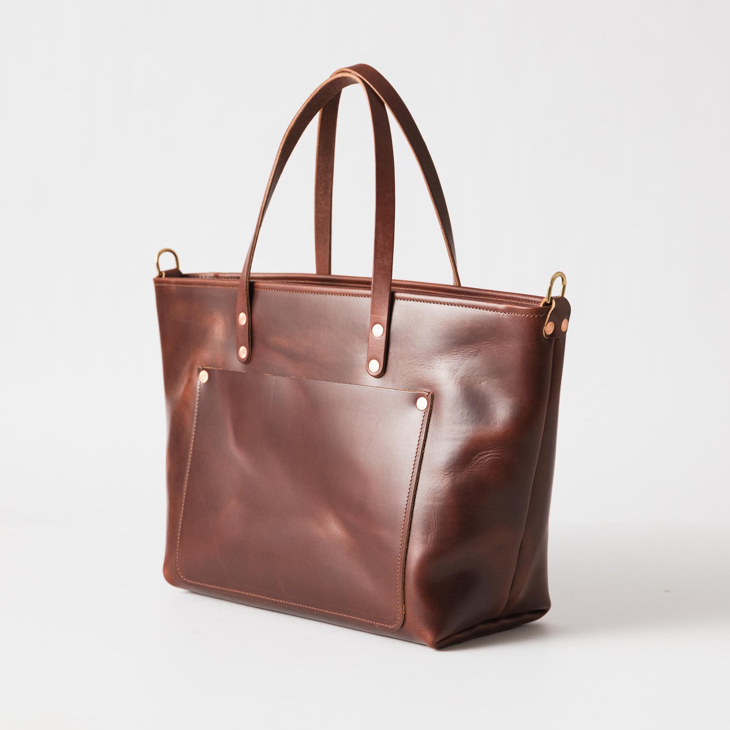 British Tan Double Shot Market Tote