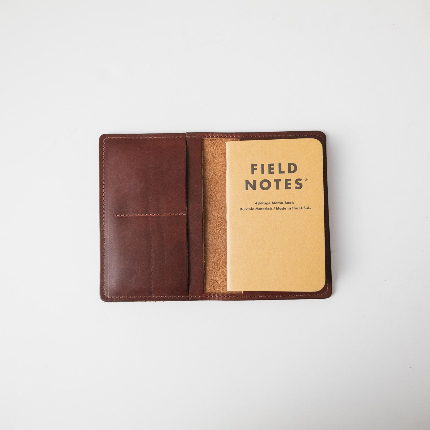 British Tan Double Shot Passport Wallet