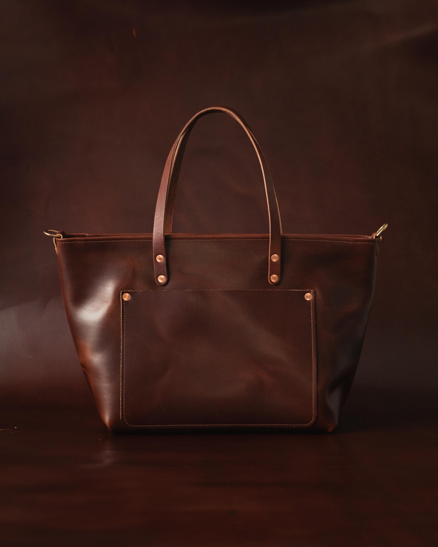 British Tan Double Shot Market Tote