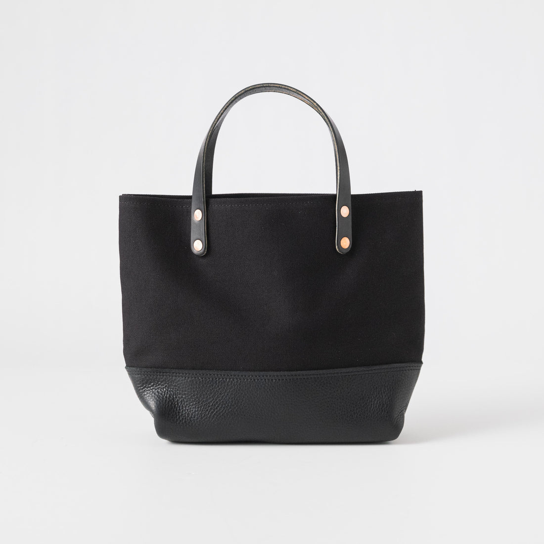 Black Canvas Mini Panel Tote