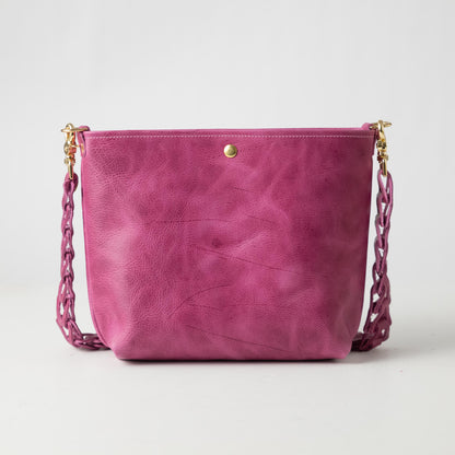 Pink Bulldog Crossbody Travel Tote