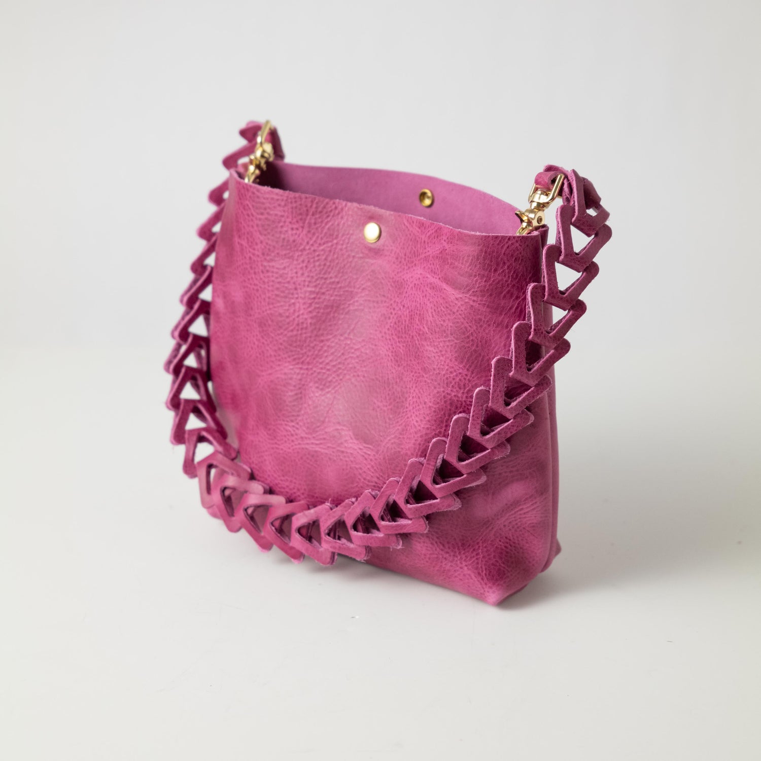 Pink Bulldog Crossbody Tote