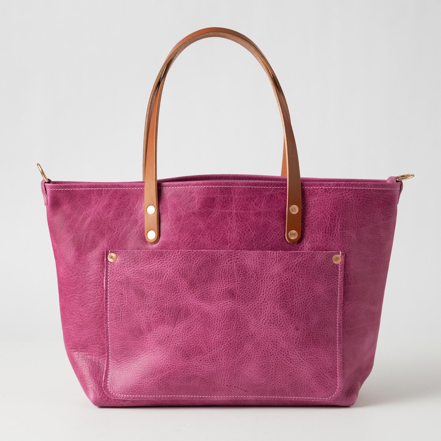 Pink Bulldog Market Tote